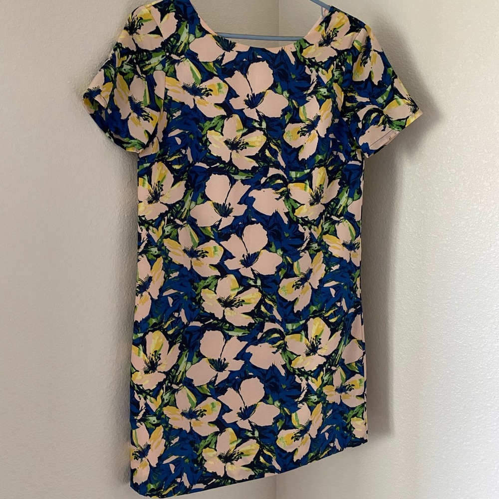 J crew floral gallery mini dress